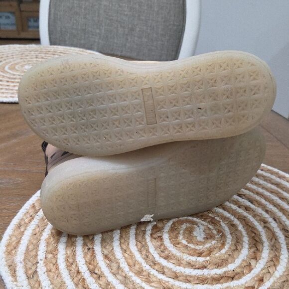 Puma X Natural Platform X Brown and Tan Patterned High-Tops, Size 7, Sample Pair - Picture 9 of 12